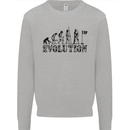 Evolution of a Golfer Funny Golf Golfing Kids Sweatshirt Jumper Sports Grey