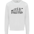 Evolution of a Golfer Funny Golf Golfing Kids Sweatshirt Jumper White