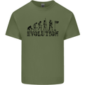 Evolution of a Golfer Funny Golf Golfing Mens Cotton T-Shirt Tee Top Military Green