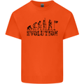Evolution of a Golfer Funny Golf Golfing Mens Cotton T-Shirt Tee Top Orange