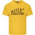 Evolution of a Golfer Funny Golf Golfing Mens Cotton T-Shirt Tee Top Yellow