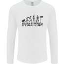 Evolution of a Golfer Funny Golf Golfing Mens Long Sleeve T-Shirt Charcoal