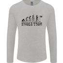 Evolution of a Golfer Funny Golf Golfing Mens Long Sleeve T-Shirt Sports Grey