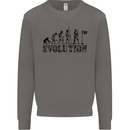 Evolution of a Golfer Funny Golf Golfing Mens Sweatshirt Jumper Charcoal