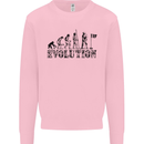 Evolution of a Golfer Funny Golf Golfing Mens Sweatshirt Jumper Light Pink