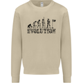 Evolution of a Golfer Funny Golf Golfing Mens Sweatshirt Jumper Sand