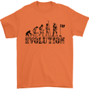 Evolution of a Golfer Funny Golf Golfing Mens T-Shirt Cotton Gildan Orange