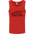 Evolution of a Golfer Funny Golf Golfing Mens Vest Tank Top Red