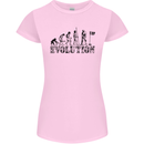 Evolution of a Golfer Funny Golf Golfing Womens Petite Cut T-Shirt Light Pink