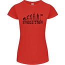 Evolution of a Golfer Funny Golf Golfing Womens Petite Cut T-Shirt Red