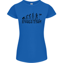 Evolution of a Golfer Funny Golf Golfing Womens Petite Cut T-Shirt Royal Blue