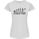 Evolution of a Golfer Funny Golf Golfing Womens Petite Cut T-Shirt White