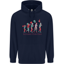 Evolution of a Guitarist Childrens Kids Hoodie Navy Blue