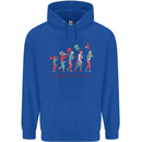 Evolution of a Guitarist Childrens Kids Hoodie Royal Blue