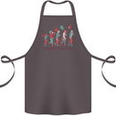 Evolution of a Guitarist Cotton Apron 100% Organic Dark Grey