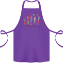 Evolution of a Guitarist Cotton Apron 100% Organic Purple