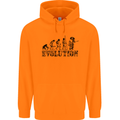 Evolution of a Guitarist Guitarist Electric Childrens Kids Hoodie Orange