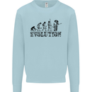 Evolution of a Guitarist Guitarist Electric Kids Sweatshirt Jumper Light Blue