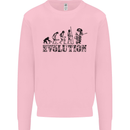 Evolution of a Guitarist Guitarist Electric Kids Sweatshirt Jumper Light Pink