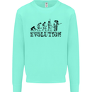 Evolution of a Guitarist Guitarist Electric Kids Sweatshirt Jumper Peppermint