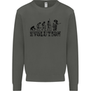 Evolution of a Guitarist Guitarist Electric Kids Sweatshirt Jumper Storm Grey