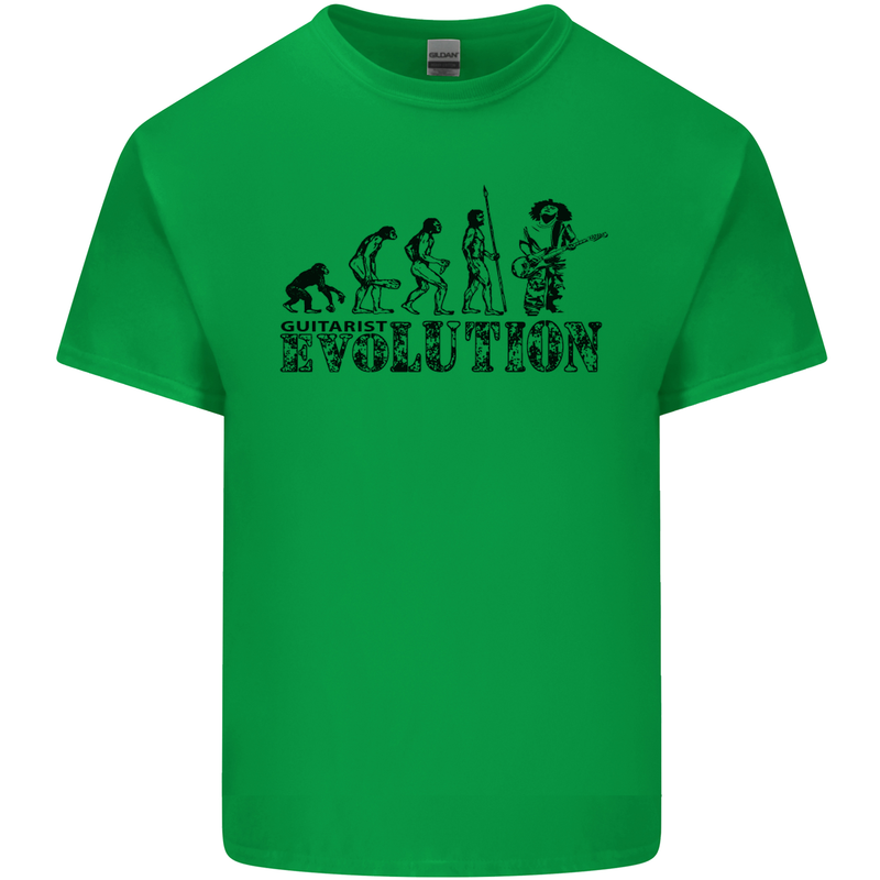 Evolution of a Guitarist Guitarist Electric Kids T-Shirt Childrens Irish Green