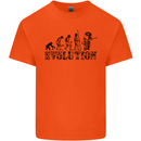 Evolution of a Guitarist Guitarist Electric Kids T-Shirt Childrens Orange
