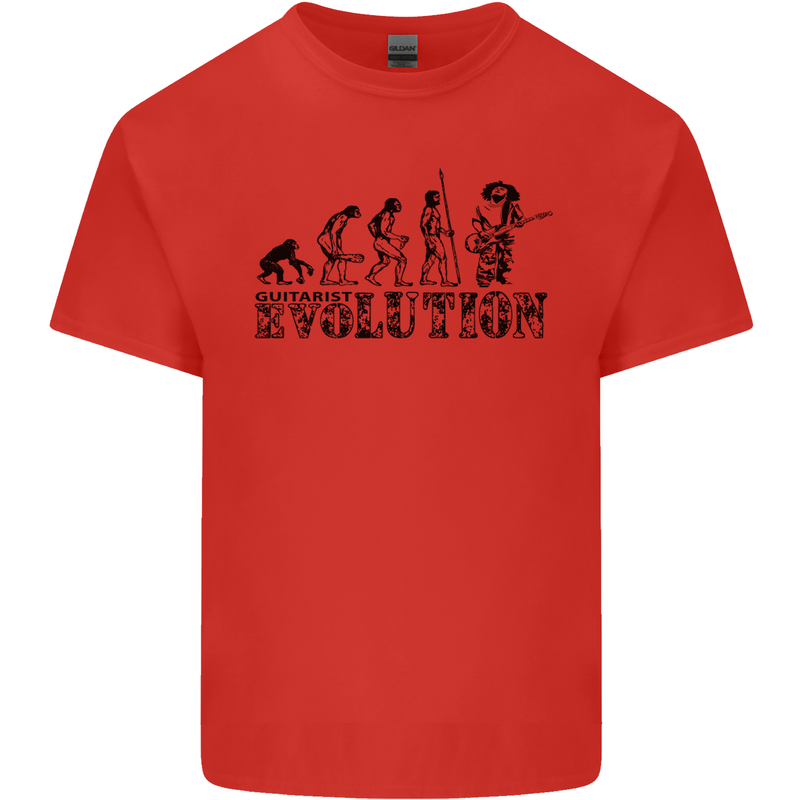 Evolution of a Guitarist Guitarist Electric Kids T-Shirt Childrens Red