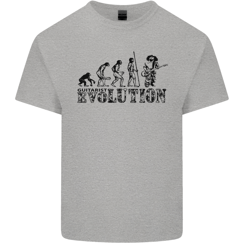 Evolution of a Guitarist Guitarist Electric Kids T-Shirt Childrens Sports Grey