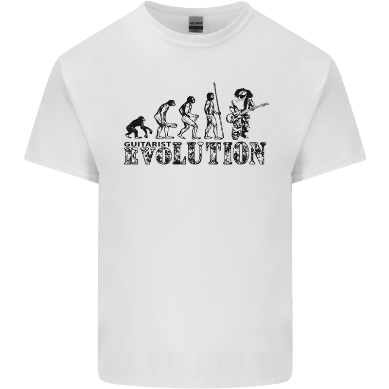 Evolution of a Guitarist Guitarist Electric Kids T-Shirt Childrens White