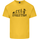 Evolution of a Guitarist Guitarist Electric Kids T-Shirt Childrens Yellow