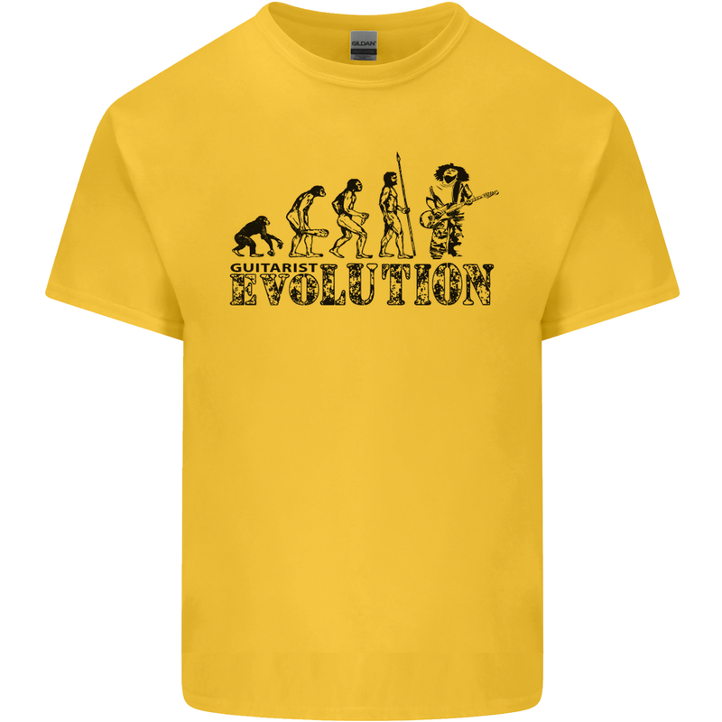 Evolution of a Guitarist Guitarist Electric Kids T-Shirt Childrens Yellow