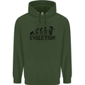 Evolution of a Guitarist Guitarist Electric Mens 80% Cotton Hoodie Forest Green
