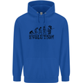 Evolution of a Guitarist Guitarist Electric Mens 80% Cotton Hoodie Royal Blue