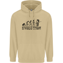 Evolution of a Guitarist Guitarist Electric Mens 80% Cotton Hoodie Sand