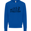 Evolution of a Guitarist Guitarist Electric Mens Sweatshirt Jumper Royal Blue