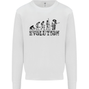 Evolution of a Guitarist Guitarist Electric Mens Sweatshirt Jumper White