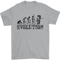 Evolution of a Guitarist Guitarist Electric Mens T-Shirt 100% Cotton Sports Grey