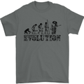 Evolution of a Guitarist Guitarist Electric Mens T-Shirt Cotton Gildan Charcoal