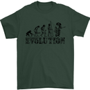 Evolution of a Guitarist Guitarist Electric Mens T-Shirt Cotton Gildan Forest Green