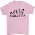 Evolution of a Guitarist Guitarist Electric Mens T-Shirt Cotton Gildan Light Pink