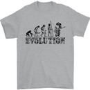 Evolution of a Guitarist Guitarist Electric Mens T-Shirt Cotton Gildan Sports Grey