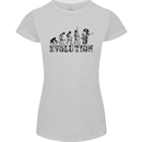 Evolution of a Guitarist Guitarist Electric Womens Petite Cut T-Shirt Sports Grey