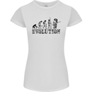 Evolution of a Guitarist Guitarist Electric Womens Petite Cut T-Shirt White