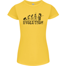 Evolution of a Guitarist Guitarist Electric Womens Petite Cut T-Shirt Yellow