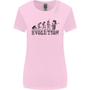 Evolution of a Guitarist Guitarist Electric Womens Wider Cut T-Shirt Light Pink