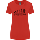 Evolution of a Guitarist Guitarist Electric Womens Wider Cut T-Shirt Red