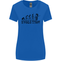 Evolution of a Guitarist Guitarist Electric Womens Wider Cut T-Shirt Royal Blue