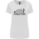 Evolution of a Guitarist Guitarist Electric Womens Wider Cut T-Shirt White