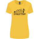 Evolution of a Guitarist Guitarist Electric Womens Wider Cut T-Shirt Yellow